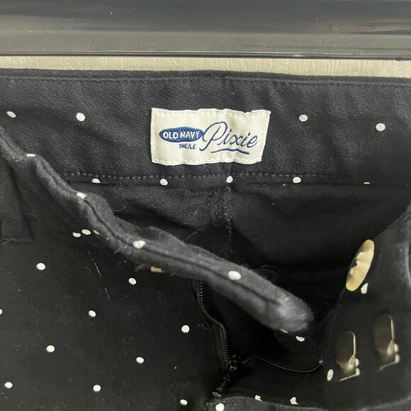 Old Navy Pixie Cotton Blend Black Pants Sz 2 R - Picture 6 of 6